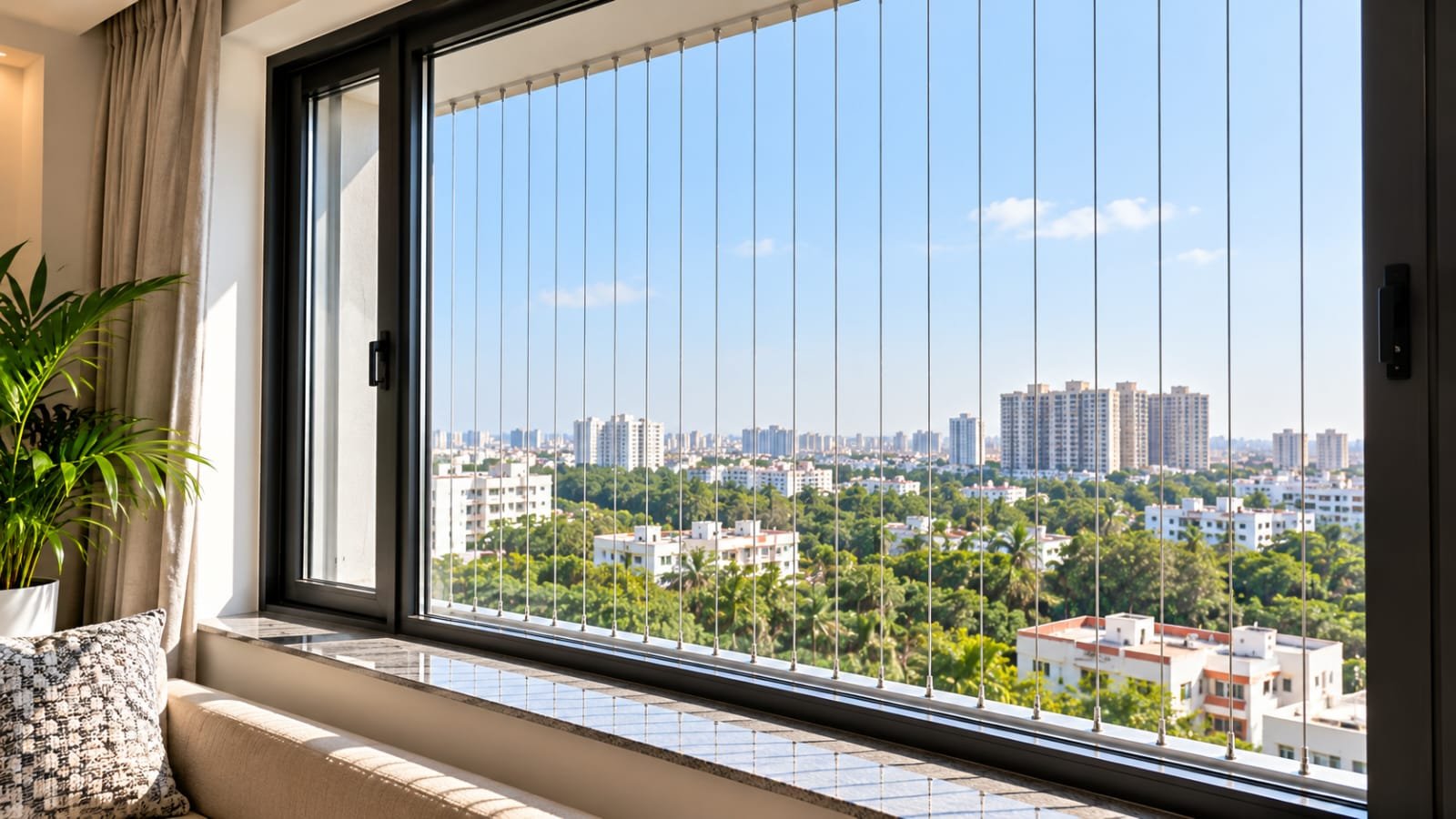 Window invisible grills in Hyderabad